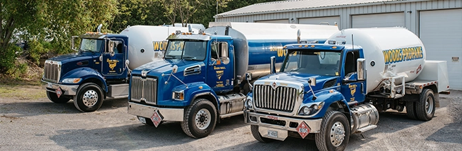 fleet of fuel trucks